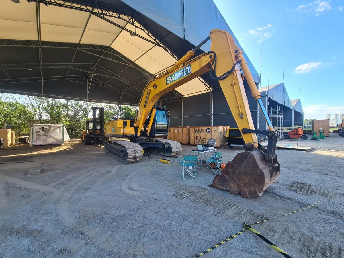 Performing a Plate Load Test to determine the bearing capacity of shallow foundations.
